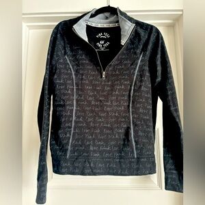 Cute 1/4 zip Pink yoga sweatshirt size medium